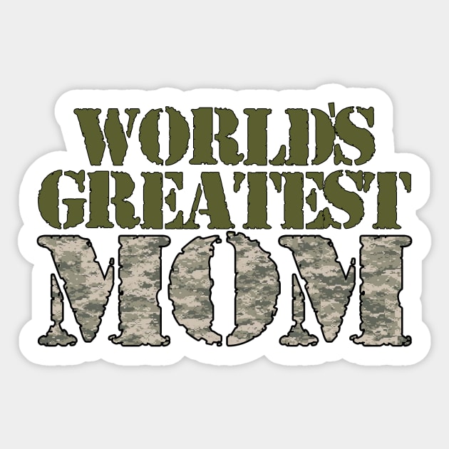 World's Greatest Mom Sticker by MonarchGraphics